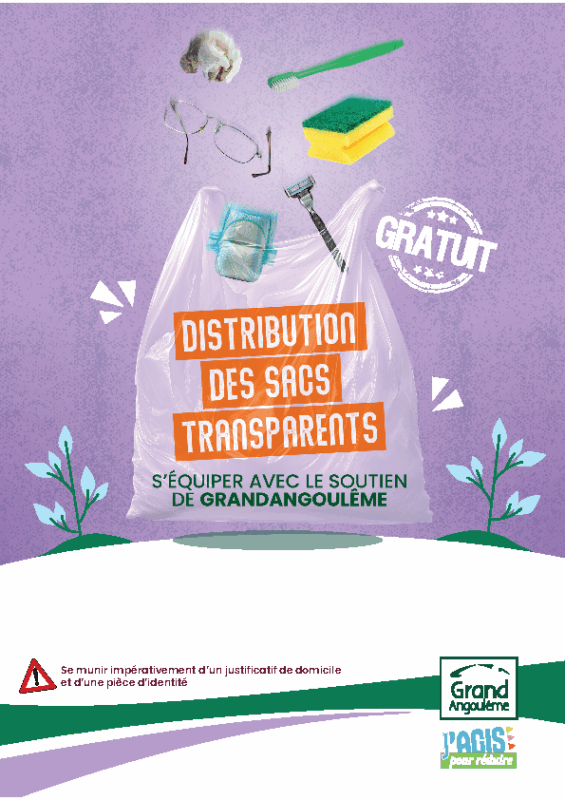 Livret sacs transparents